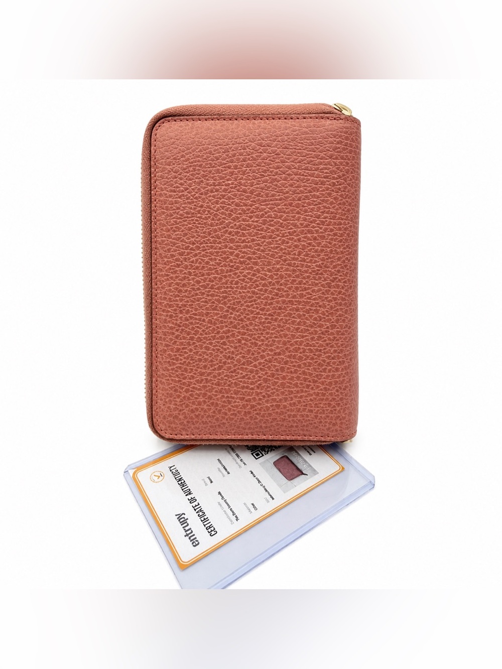 Gucci Interlocking G zip-around wallet - light pink leather + FREE COA! - Picture 2 of 9